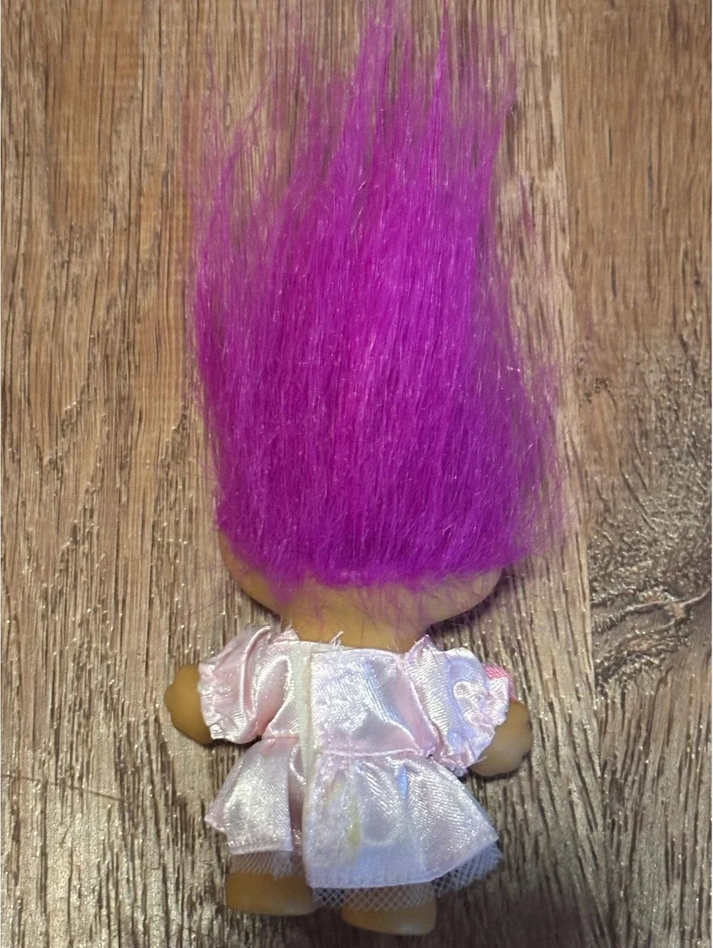 Troll Doll  Quinceañera Sweet 16 3” Girl W Purple Hair and Pink Dress
